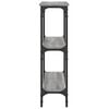 vidaXL Console Table Gray Sonoma 39.4"x8.9"x29.5" Engineered Wood