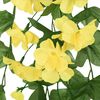 vidaXL Christmas Flower Garland Yellow PE 33.5 in long Decorative Inlays