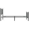 vidaXL Bed Frame Metal Bed Frame Rectangular Traditional Black Bed Frame