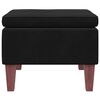 vidaXL Stool Black Velvet Compact Appealing Design Stool Square