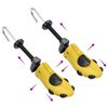 vidaXL Shoe Stretchers with Shoe Horn Yellow EU 41-46 Plastic