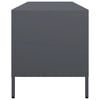 vidaXL TV Cabinet Anthracite Cold-rolled steel 53.1x15.4x17.1 in