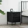 vidaXL Bedside Cabinet with Drawer Black oak 40 x 42 x 50 cm