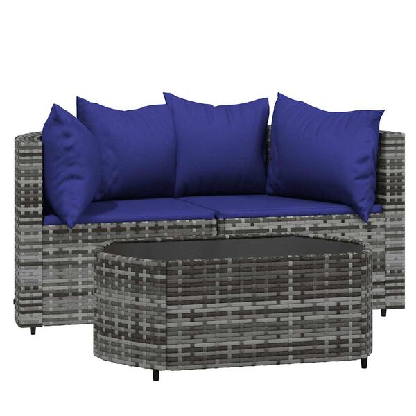 vidaXL Patio Lounge Set Grey