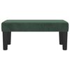 vidaXL Bench Dark Green 27.56 x 11.81 x 11.81 in Velvet
