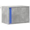 vidaXL Wall-mounted Bedside Cabinet Concrete Gray Engineered Wood Compact