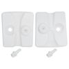 vidaXL Canopy Weight Set of 4 White PE (polyethylene) plastic Standard