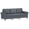 vidaXL Sofa Set Dark Gray Velvet (100% polyester), metal, textilene, plywood