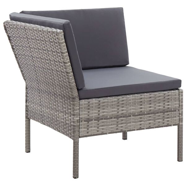vidaXL Garden Lounge Set Grey and Anthracite