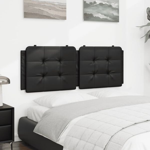 vidaXL Headboard Cushion Black