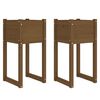 vidaXL Planter Set of 2 Honey Brown Solid Pine Wood Medium