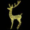 vidaXL Christmas Reindeer Set of 2 Warm white Acrylic Extra Large