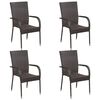 vidaXL Dining Set Brown Solid Acacia wood 59.1 in x 35.4 in x 28.3 in