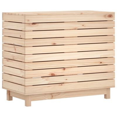 vidaXL Laundry Basket 34.8"x17.3"x29.9" Solid Wood Pine