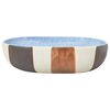 vidaXL Countertop Basin Multicolour Oval 23.2x15.7x5.5" Ceramic