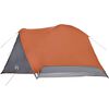 vidaXL Family Tent with Porch 6-Person Gray and Orange Waterproof