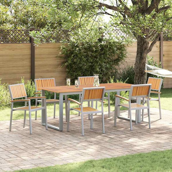 vidaXL Garden Chair 6 pcs Brown 56 x 57 x 87cm Solid Acacia wood