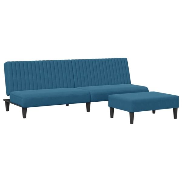 vidaXL Sofa Set Dark Green Velvet (100% polyester), wood, plastic Compact