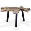 vidaXL Coffee Table Natural Teak Genuine Teak 31.5 x 27.6 x 15.0 in