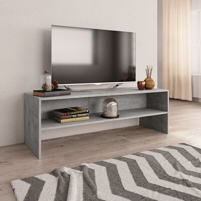 vidaXL TV Cabinet Concrete Gray 47.2"x15.7"x15.7" Engineered Wood