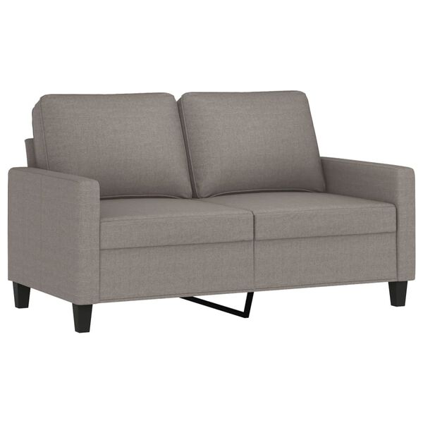 vidaXL 2-seater Sofa Taupe Polyester, Metal, Textilene, Foam