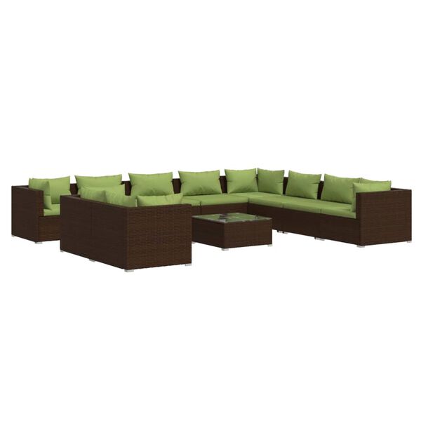 vidaXL Garden Lounge Set Brown