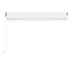 vidaXL Retractable Awning Cream Powder-coated aluminum 157.5 x 118.1 in