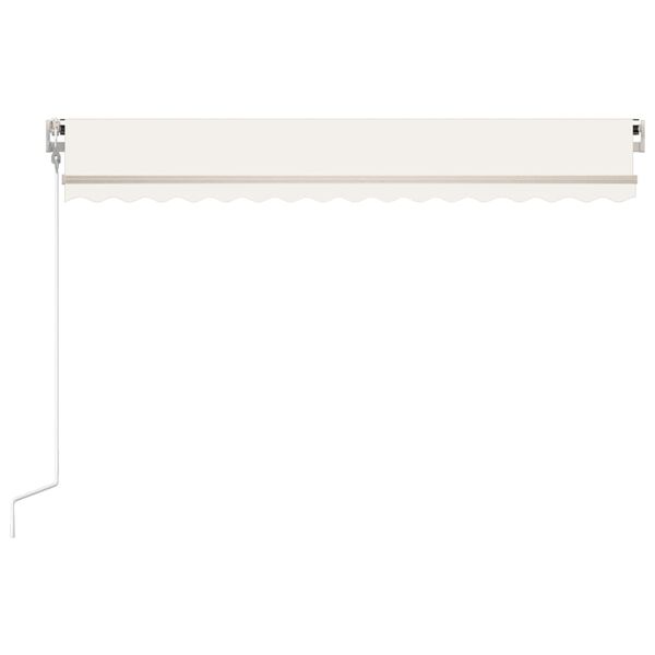 vidaXL Retractable Awning Cream Powder-coated aluminum 157.5 x 118.1 in