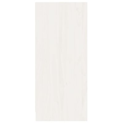 vidaXL Sideboard White 27.6"x13"x29.9" Solid Wood Pine