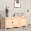 vidaXL Shoe Cabinet Natural Wood Solid pine wood
