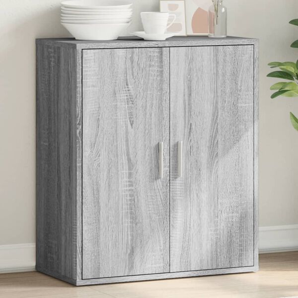 vidaXL Sideboard Grey Sonoma Engineered Wood Medium Sideboard
