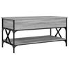 vidaXL Coffee Table Gray Sonoma Engineered Wood and Metal Medium