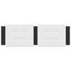 vidaXL Headboard Cushion White and Black