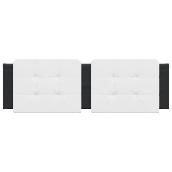 vidaXL Headboard Cushion White and Black