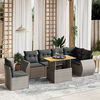 vidaXL Garden Sofa Set Grey