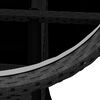 vidaXL Bistro Set Black Poly Rattan Medium Ergonomic Garden Bistro Set