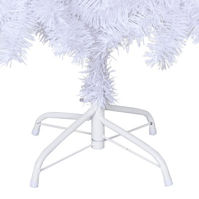 vidaXL Artificial Christmas Tree with Thick Branches White 5 ft PVC