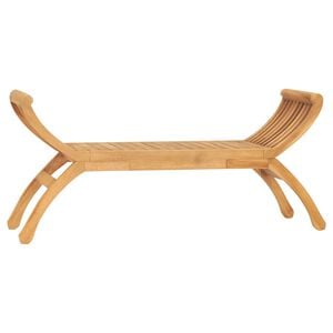 vidaXL Garden Bench Warm Brown Solid Teak Wood Medium Durable