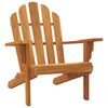 vidaXL Garden Adirondack Chair Set of 2 Natural Wood Solid Teak Wood