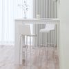 vidaXL Wall Bar Table High gloss white Engineered wood Compact