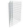 vidaXL Gabion Raised Bed Silver Galvanized Steel 29.5 x 29.5 x 39.4 in