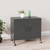 vidaXL Storage Cabinet Anthracite Steel 23.6 x 13.8 x 22.0 in