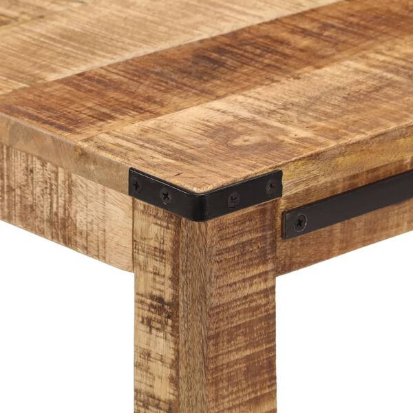 vidaXL Console Table Natural Mango Wood Solid Mango Wood Compact