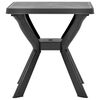 vidaXL Garden Table Anthracite Plastic 27.6x27.6x28.3 in Bistro Table