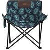 vidaXL Camping Chairs with Pocket Foldable 2 pcs Leave Print