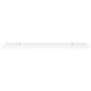 vidaXL Frame Ledge Shelf Set of 2 White MDF 31.5 in long Wall mounting