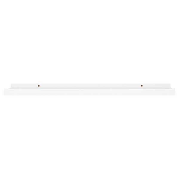 vidaXL Frame Ledge Shelf Set of 2 White MDF 31.5 in long Wall mounting