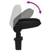 vidaXL Car Armrest Black 4.7"x12.6"x(13.4"-19.7") ABS
