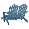 vidaXL Garden Chair Blue Solid fir wood Large Detachable
