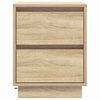 vidaXL Bedside Cabinet 2 pcs Sonoma Oak 15.35 x 13.58 x 19.69 in